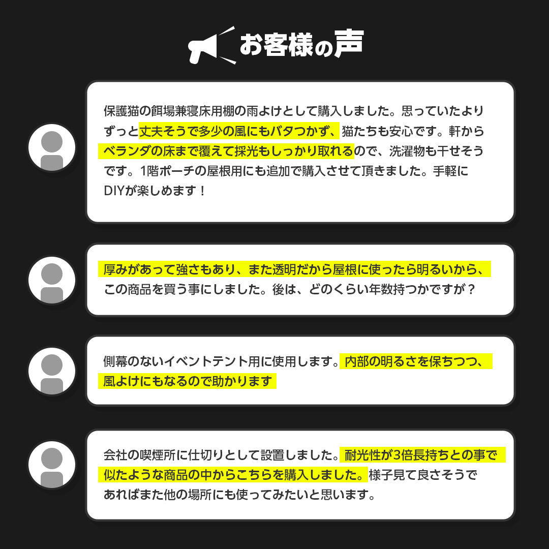 ターピー UVクリアシート [透明シート]