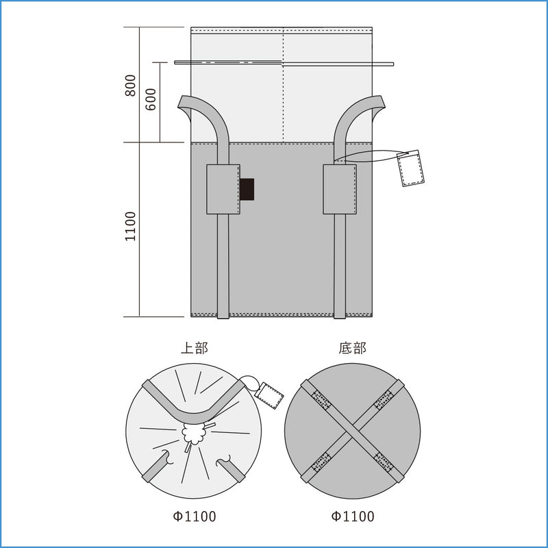 ターピー 耐候性大型土のう 300KT 3年対応