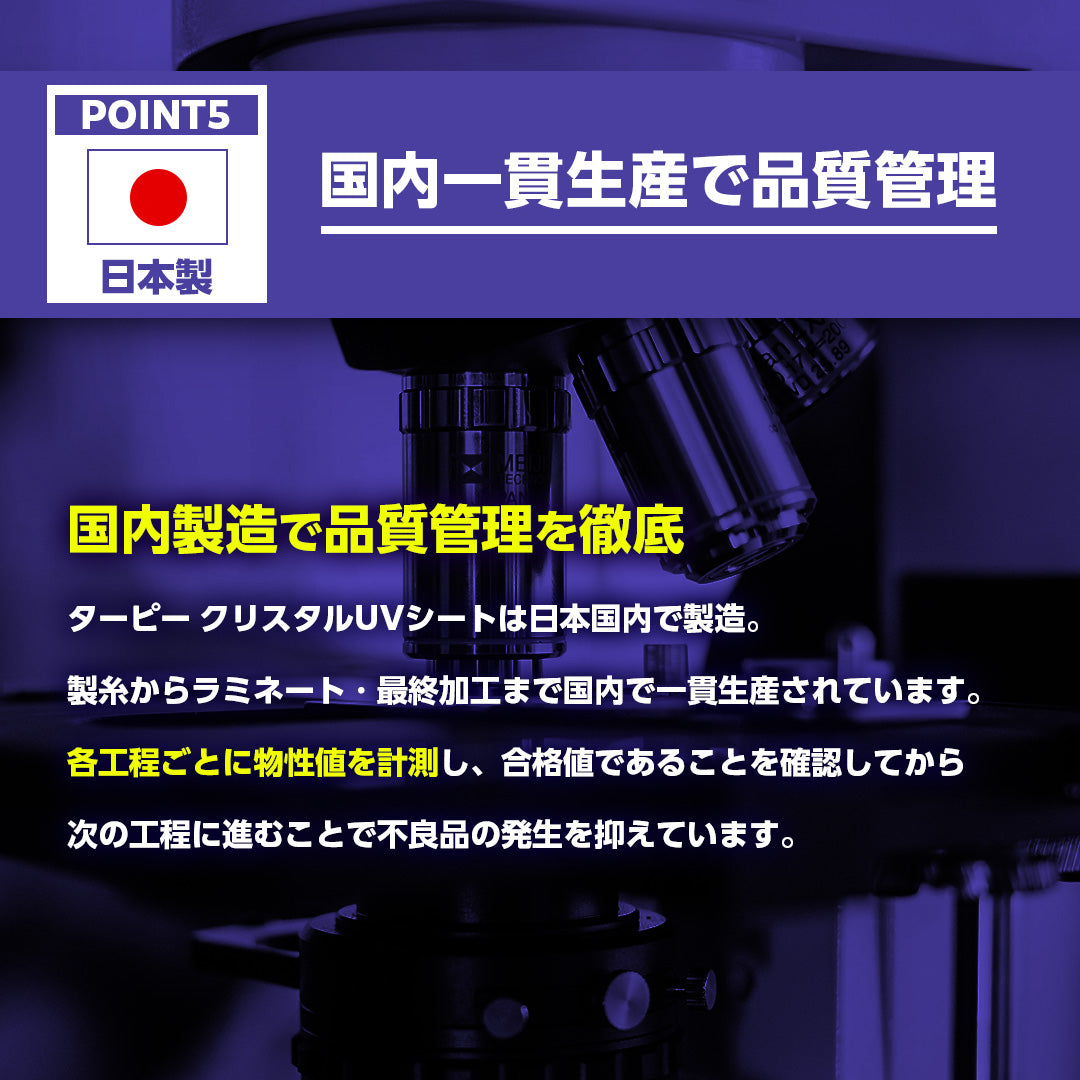 ターピー クリスタルUVシート [透明シート]