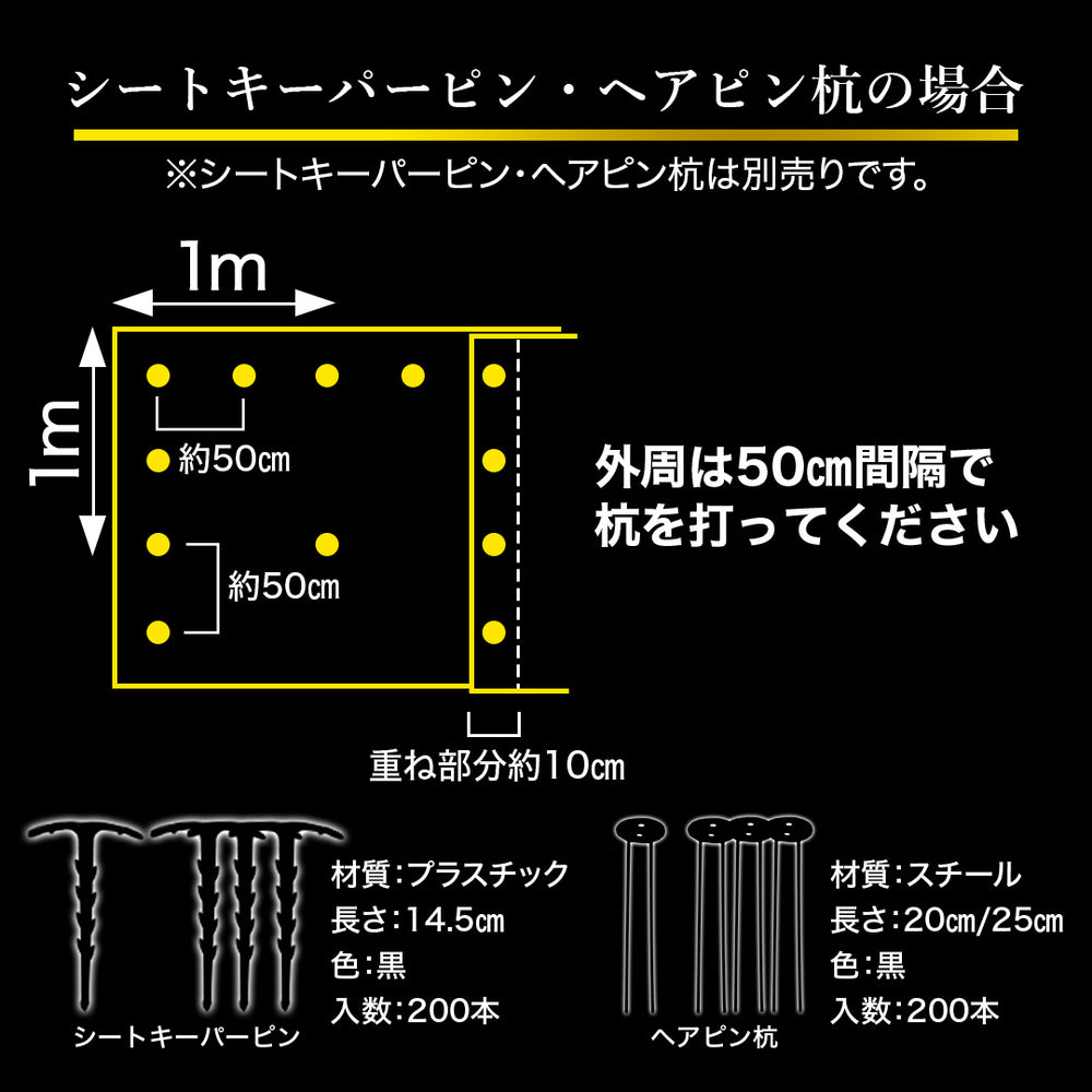ターピー 防草シート 3年タイプ グランドバリアクロス-3 – 萩原工業