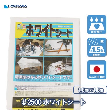 【在庫限り・アウトレット特価】ホワイトシート #2500｜軽量・簡易養生・防汚カバーに最適