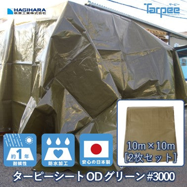 タープー エコフレンドシート ガンバ 10.0x10.0m萩原工業