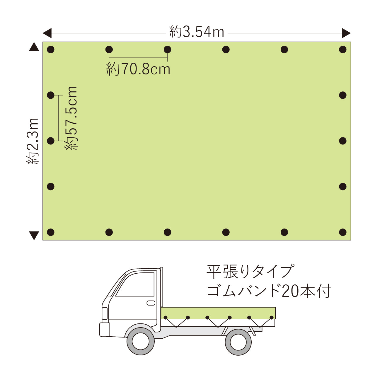 ターピー トラックシート 大地