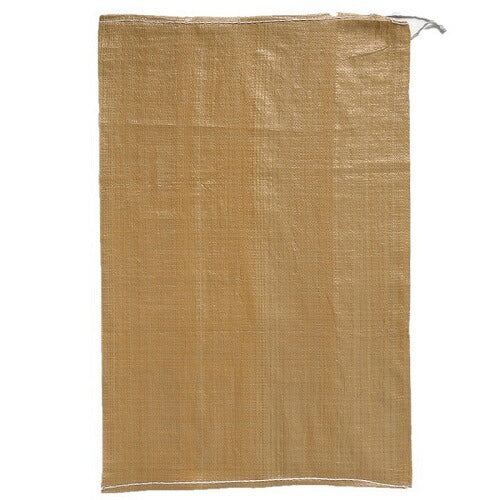 雑袋ベージュ絞りロープ付き60x90cmNo.209